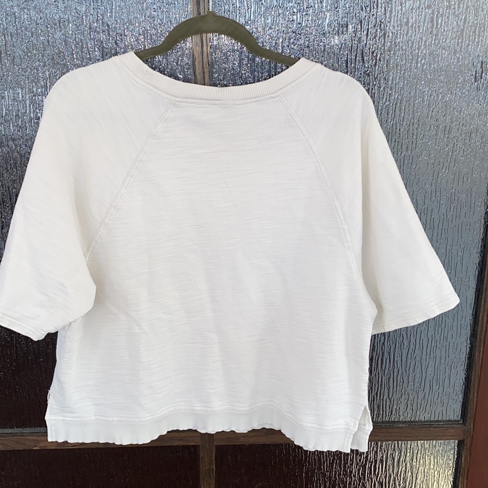 Anthropologie White Patchwork Blouse - image 4